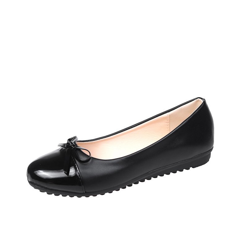 Ballerinas |  Womens Andie Heeled Leather Ballerinas Black Ballerinas Ballerinas