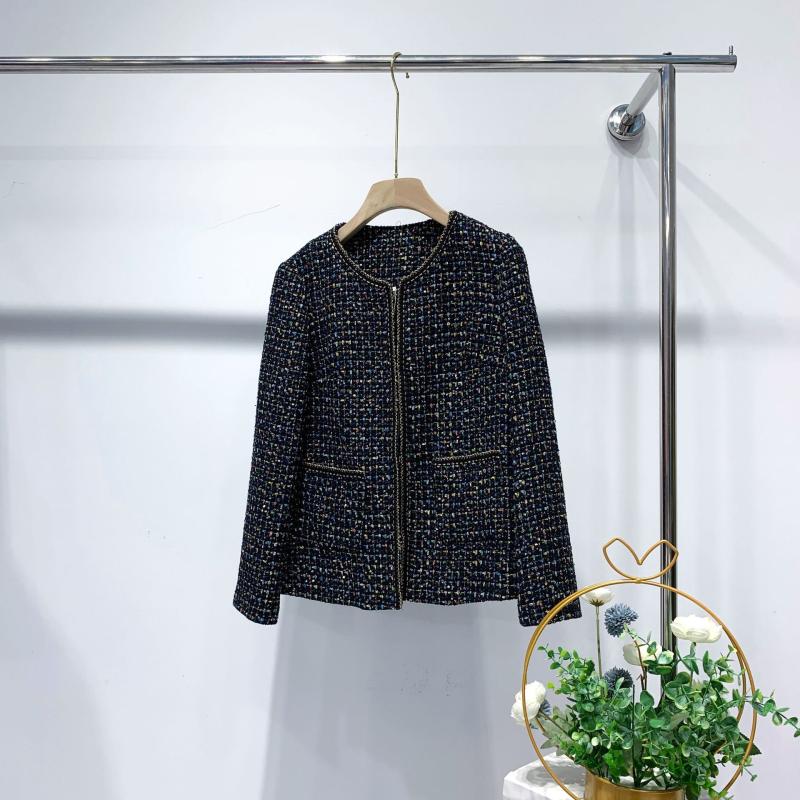 Coats & Jackets |  Womens Emilia Tweed Jacket Black Ivory Clothing Black Ivory