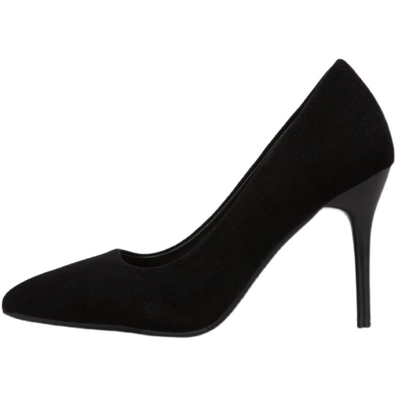 Court Shoes |  Womens Leila Suede Court Shoes Black Court Shoes Black