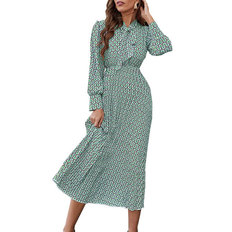 Fit & Flare Dresses |  Womens Alex Dress Green Multi Dresses Evening Dresses