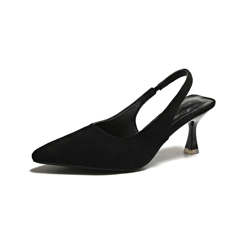 Flats |  Womens Safia Suede Slingbacks Midnight Flats Flats