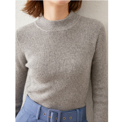 Jumpers & Cardigans |  Womens Talia Wool Cashmere Jumper Grey Marl Clothing Grey Marl