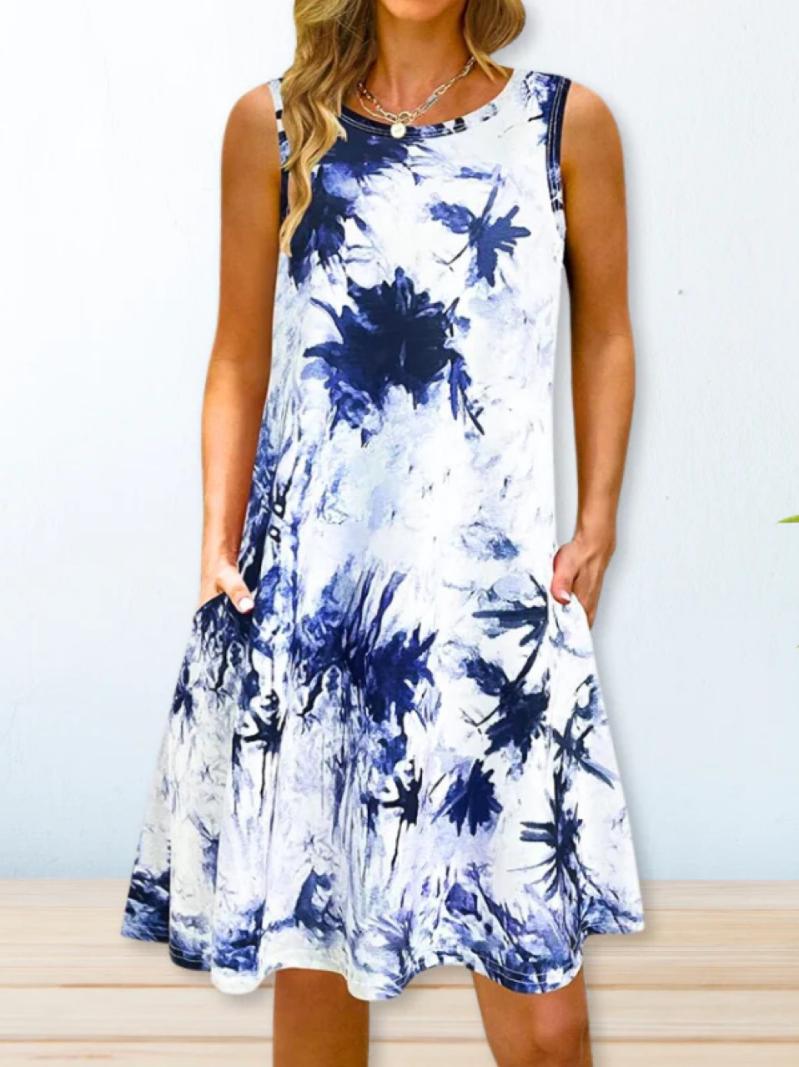 Occasion Dresses |  Womens Madeline Dress Blue Ivory Dresses Blue Ivory