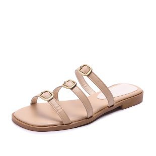 Sandals |  Womens Holly Leather Bow Sandals White Flats Flats