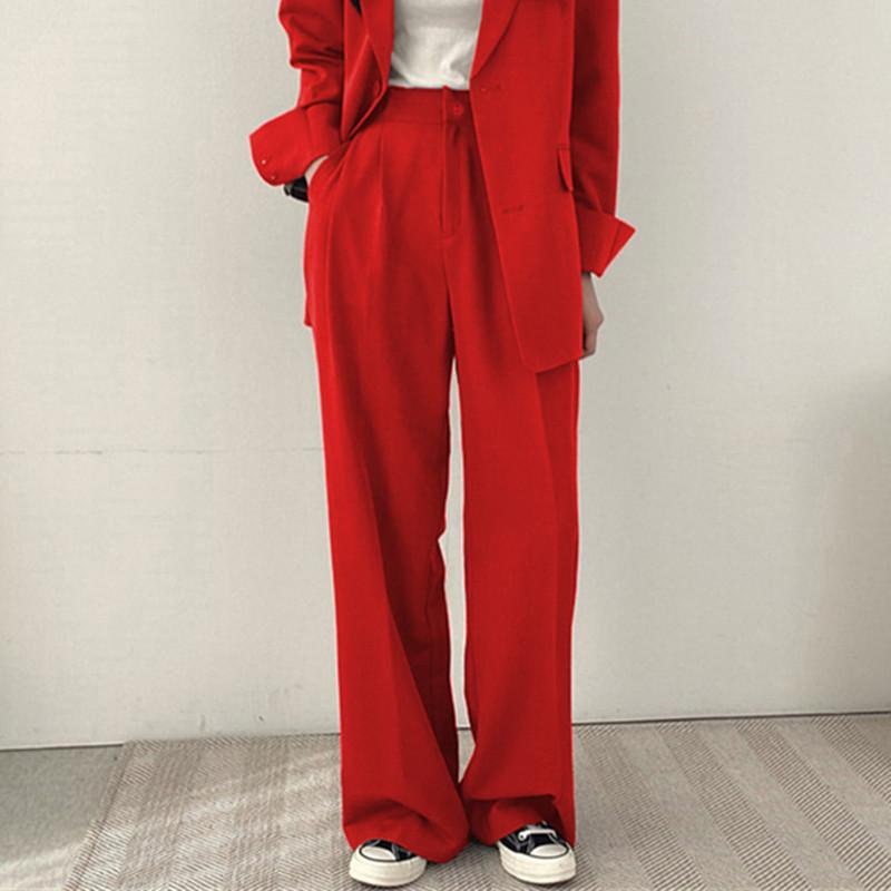 Suits & Co-Ords |  Womens Miley Tapered Trousers Begonia Red Clothing Begonia Red