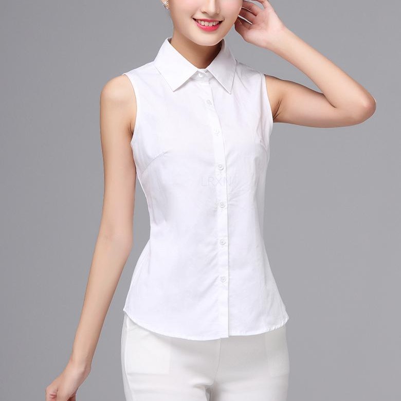 Tops |  Womens Vic Sleeveless Shirt White Clothing Tops