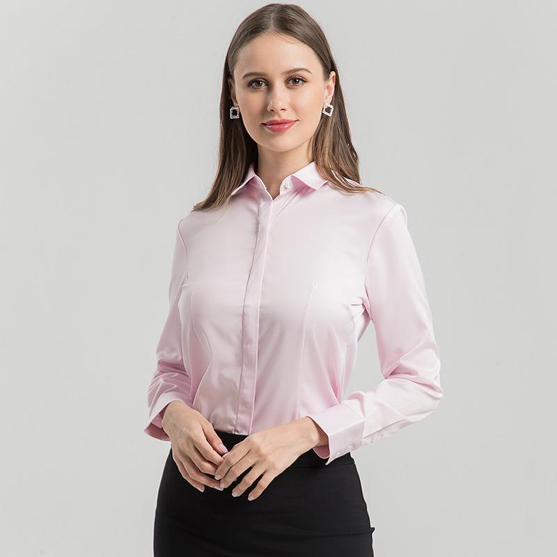 Tops |  Womens Victoria Cotton Blend Shirt Pale Pink Clothing Pale Pink