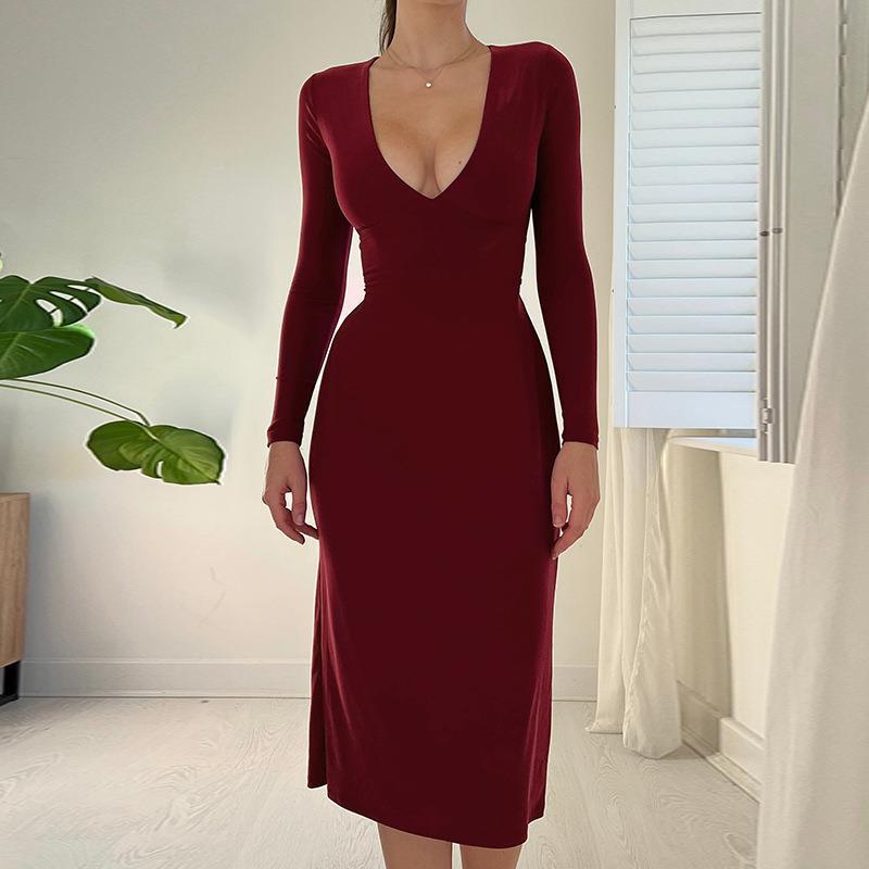 Fit & Flare Dresses |  Womens Mirabel Ponte Dress Warm Plum Dresses Cocktail & Party Dresses