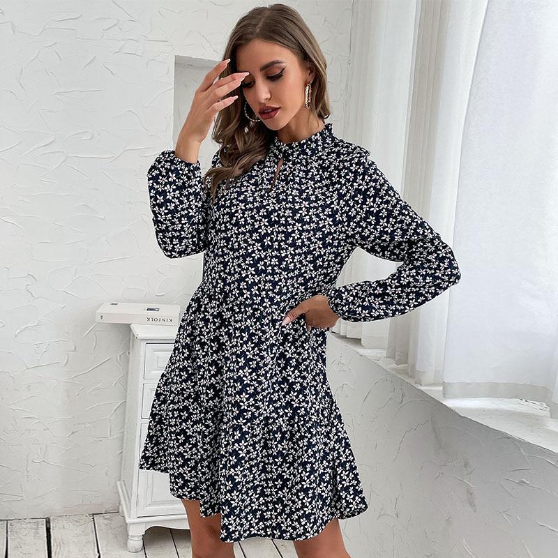 Shirt Dresses |  Womens Polly Dress Navy Cream Dresses Navy Cream